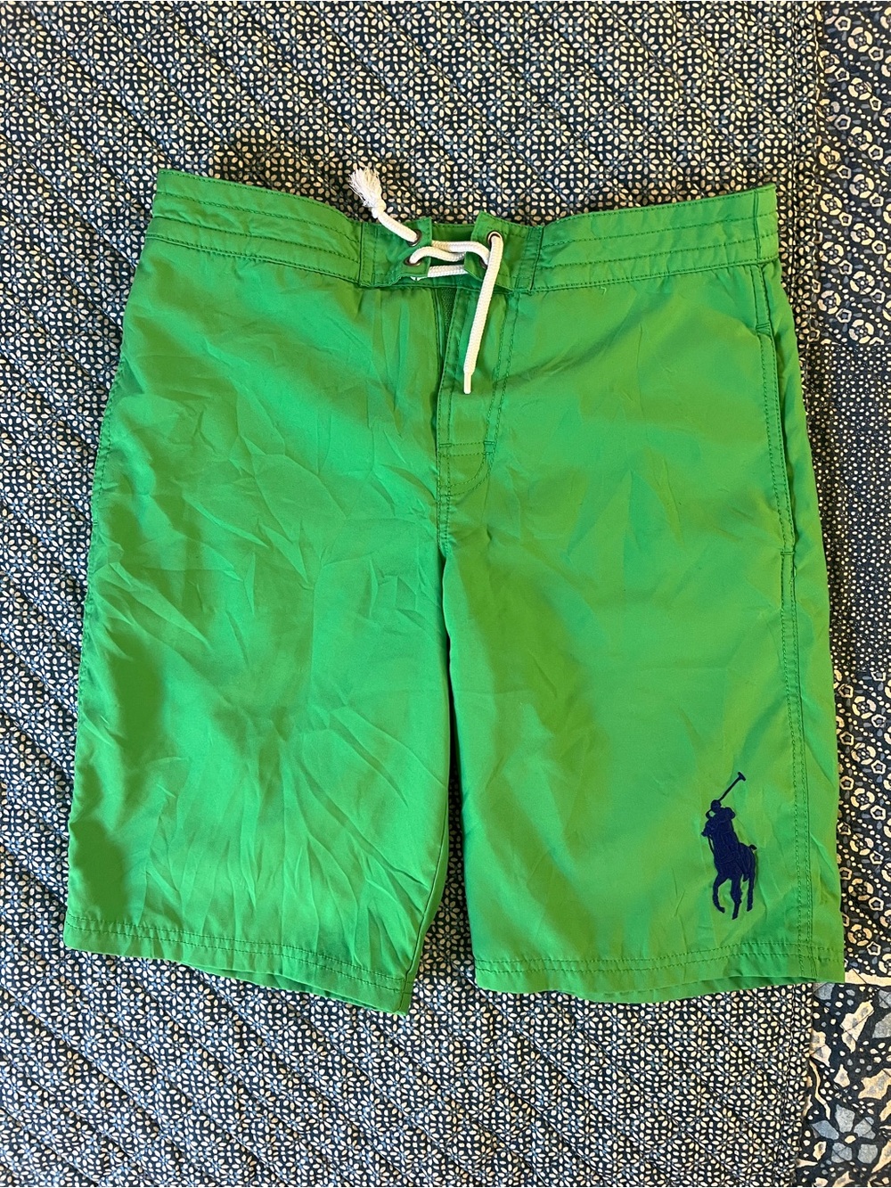 Kids Polo by Ralph Lauren Green Swim Shorts Size L (14-16)